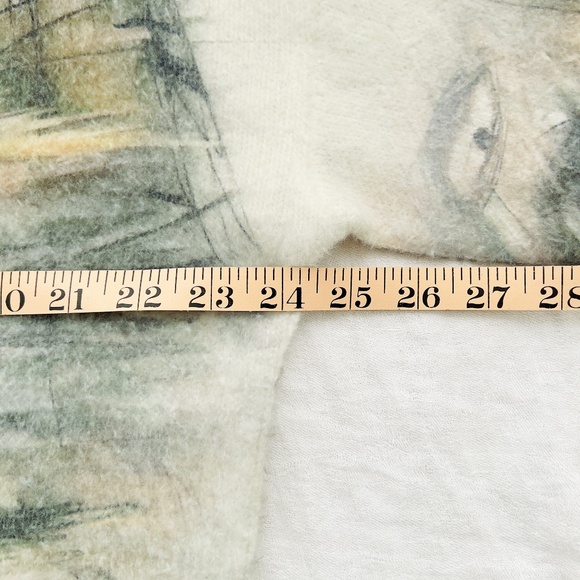 Cat Sweater All Over Print Kitty Cat Loose Pullover Sweater Large - Picture 8 of 10